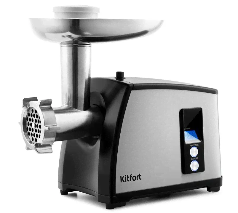Мясорубка Мясорубка KITFORT KT-2105 серебристый/черный