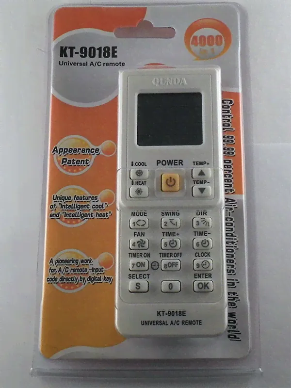 Пульт универсальный для кондиционеров K-1758E(KT-9018E) (QUNDA)